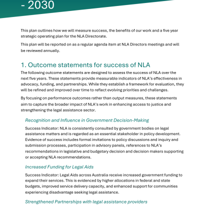 Thumbnail of Towards 2030 NLA Strategic Operating Plan 2025